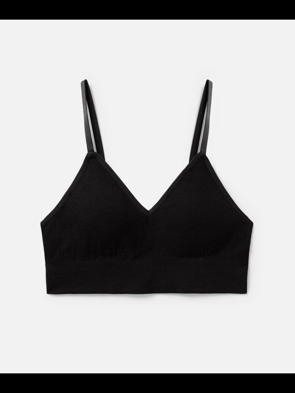 Unbound Merino Bra Women's XL Black Merino Wool Adjustable - Picture 6 of 6